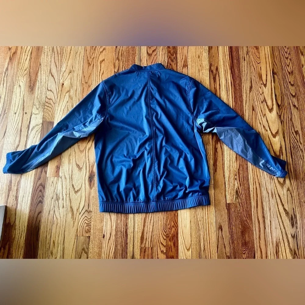 Nike Shield Size Large Windbreaker Jacket - Blue